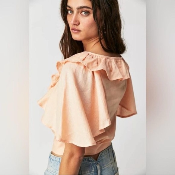 Free People Sweet Times Linen Top - Picture 3 of 7